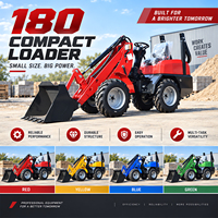 China Bestseller Kleiner Radlader für Landwirtschaft, Garten, Bauernhof und Heimgebrauch, Diesel-Lader Euro 5 CE EPA Hydraulischer Diesel 4x4 Radlader