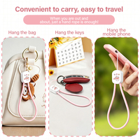 Cable USB C de 60W para Carga Rápida y Transferencia de Datos para Celulares, Cable Multifuncional 2 en 1 con Cordón para iPhone, iPad, Tablets Galaxy