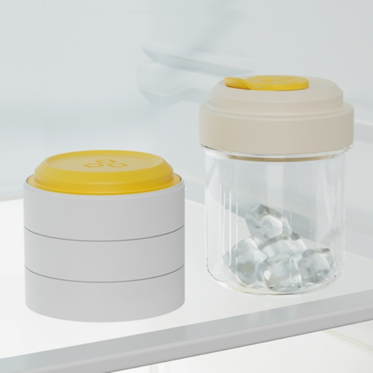 Gobelet à glace portable [1 tasse contient 3 bacs à glaçons]