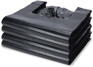 Bolsas de Basura Desechables para el Hogar, Estilo Chaleco, con Parte Superior Plana y Gruesa, Bolsas de Basura Negras para Oficina, Cocina, Sala de Estar y Dormitorio - Product Image 6