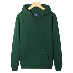 Sweat à capuche 320g, haut ample et polyvalent à manches longues avec base en polaire, couleur tendance et amincissante - Product Image 6
