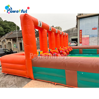 Jeu de course de chevaux gonflable Pony Hopper Race Track Group Game, jeu de course de chevaux gonflable Derby Hop