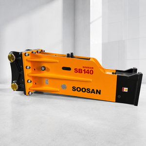 Marteau hydraulique de type boîte SOOSAN SB140 pour excavatrices de 34 à 42 tonnes, accessoire pour travaux de construction et de démolition - Product Image 1