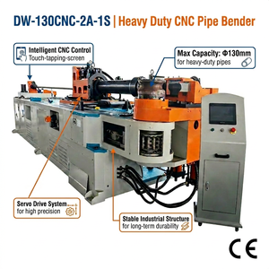 <span class=keywords><strong>Cintreuse</strong></span> <span class=keywords><strong>de</strong></span> tubes CNC entièrement automatique DW-130CNC-2A-1S 130 mm (5 po) pour échelles et câbles <span class=keywords><strong>de</strong></span> tours éoliennes CE - Product Image 2