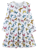 Robe longue Nouveaux styles à la mode pour le printemps et l'automne Robe pour filles solides Robes de princesse personnalisables à manches longues pour filles