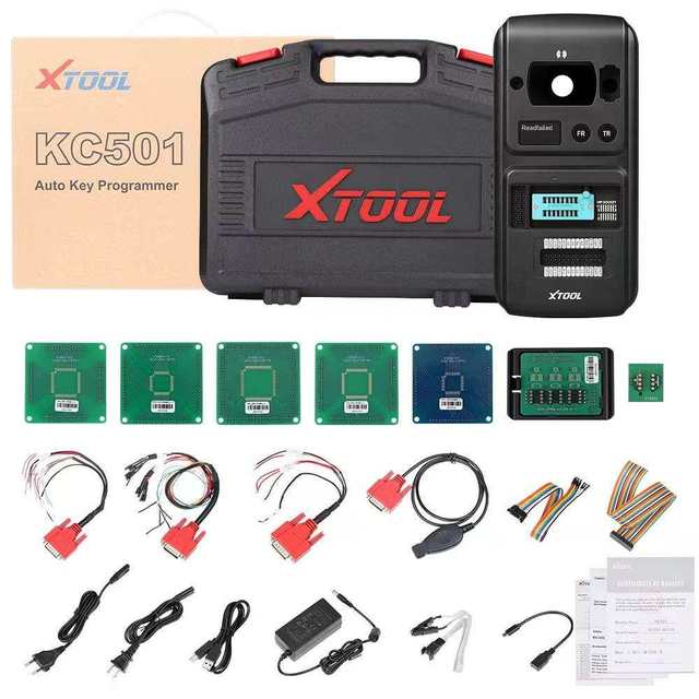 For KC501 Professional Car Key Chip Programmer Benz Infrared Key ECU Reader EEPROM Chip Reading Works X100PAD3 MAX 3-Year