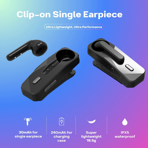 Auriculares Inalámbricos Monoaurales para Negocios, 30 Horas de Conversación, Manos Libres, con Micrófono y Cancelación de Ruido para Conductor de Camión u Oficina - Product Image 5