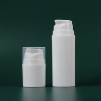 Flacon pompe sans air en plastique de 30 ml, 50 ml, 100 ml, 150 ml, 200 ml avec bouchon à vis pour crème corporelle, sérum et emballage cosmétique