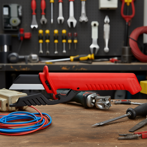 Couteau d'électricien avec lame interchangeable pour une coupe précise et une sécurité accrue - Product Image 3