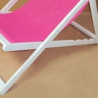 Chaise longue élégante pliable avec dossier réglable, appui-tête et pare-soleil, taille personnalisable, écologique, style Maldives