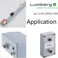 Connecteurs circulaires à montage sur panneau Lumberg M16: Mini Din mâle 3/4/5/6/7/8/12/14 pôles, IP68, pour circuits imprimés