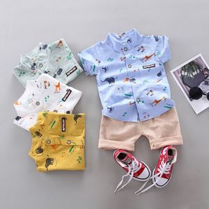 Sommer Baumwolle kurze Outdoor atmungsaktive Brief Shirt 1-3 Jahre kleiner Junge Sport Set 2pcs1-3 Jahre Jungen Kleidung Set - Product Image 6