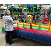 Jeu de ballon flottant interactif gonflable Jeu de ballon flottant Jeux de carnaval en plein air pour enfants de 2 à 14 ans PVC Portable