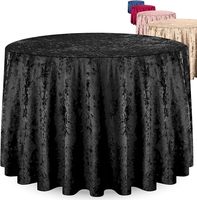 120 ''Nappes de banquet Nappe ronde en velours écrasé solide de luxe pour table à manger pour la fête de mariage