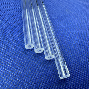 Tùy Chỉnh Rõ Ràng Thủy Tinh Thạch Anh Mao Mạch Ống Đường Kính Nhỏ Hợp Nhất Thạch Anh Cong Cắt Để Kích Thước Bao Gồm Hàn Dịch Vụ Chế Biến - Product Image 5