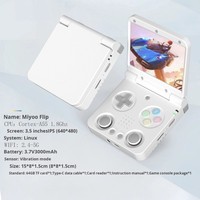 Nouvelle console de jeu portable Miyoo Flip Flip-top - Appareil rétro nostalgique de style arcade, open-source, écran tactile 640x480, WiFi 2.4-5G