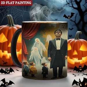 Frosted <b>Ceramic</b> Mug 11oz Heat Sensitive Color Changing DIY <b>Cup</b> - Product Image 6