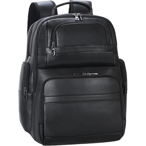 Sac à dos minimaliste en PU pour homme, 20-35L, imperméable, multifonctionnel, avec bandoulière arquée et poignée souple - Product Image 1
