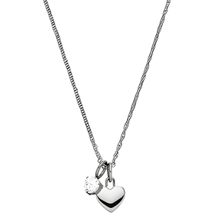Collar con Colgante <span class=keywords><strong>de</strong></span> Corazón y Cristal Inspirado en Hawái, Chapado en Oro Rosa, Acero Inoxidable, Joyería Impermeable - Product Image 3