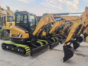 Oferta Especial: Miniexcavadora Usada SANY SY35U Ultracompacta de Bajo Consumo para Renovación de Jardines, Trabajos en Sitios Estrechos y Tuberías - Product Image 3