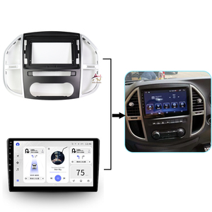Aijia Bảng Điều Khiển Âm Thanh Dvd Bằng Nhựa Bảng Điều Khiển Ảnh Radio Giao Diện Âm Thanh Nổi Khung Xe Hơi Cho 2016-2019 BENZ VITO 10INCH - Product Image 2