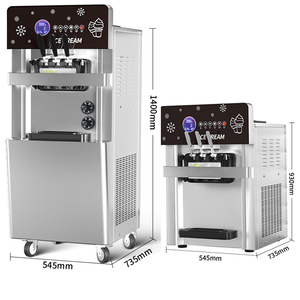 Máquina Comercial para Hacer Gelato y Sundae con Control Táctil LCD para Restaurantes Occidentales, Tiendas de Postres y Heladerías - Product Image 2