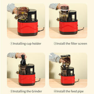 Extractor de jugo lento eléctrico doméstico totalmente automático, multifuncional, comercial, con separador de pulpa para jengibre, para exportación. - Product Image 3