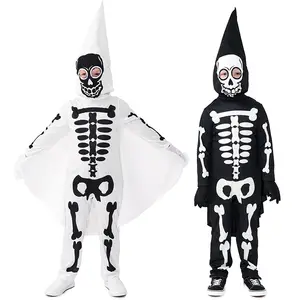 Groothandel Kids Halloween Party Skelet Ghost Kostuums