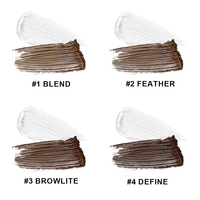 Gel fixateur transparent 2-en-1 pour sourcils, crème à sourcils longue tenue, marque privée, logo personnalisé, maquillage végétalien, vente en gros