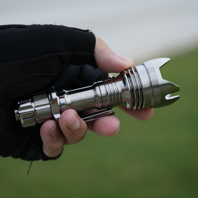 Manker Striker Mini Titanium Flashlight 635LM 430 Meters USB Type-C Rechargeable 14500 Battery Ni-MH Alkaline Battery Torch