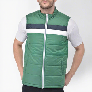 Men's Custom Logo Breathable Lightweight Autumn Casual Puffer Vest with Canvas Fabric Outdoor Body <b>Warmer</b> - Product Image 4