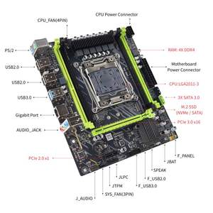 Pandl ชุดเมนบอร์ดคอมพิวเตอร์ตั้งโต๊ะรุ่นใหม่ Intel Xeon E5คอมโบ V4 2680 DDR4ชุดมาเธอร์บอร์ด ECC แรม X99 2680v4 - Product Image 5