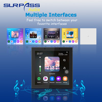 PW4420T + CR615 Android WiFi Smart Home Amplificateur de musique de fond avec barre d'écran Contrôle vocal pour la maison et l'hôtel