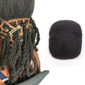 非洲古怪的人发，非常适合制作或修复永久性辫子、扭曲和辫子4束/包天然黑色