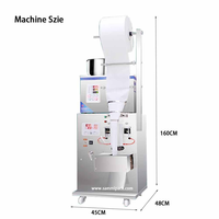 Petite machine d'emballage de remplissage de granules de graines de grain de bonbon de sachet de thé de café de poudre verticale automatique de 2g 50g 100g