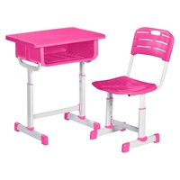 Meubles d'école primaire, table d'étude réglable pour un seul élève, table d'écriture pour enfant, ensemble de bureau et chaise pour enfants