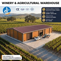 Edificio de taller prefabricado con estructura de acero ASTM para agricultura, material de estructura de acero personalizado