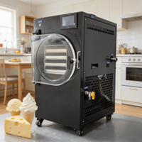 Kleine mini-vriesdroger voor lyofiliseren van aardbeien en koffie, lyofilisatie-apparatuur, vacuümvriesdroogmachine te koop