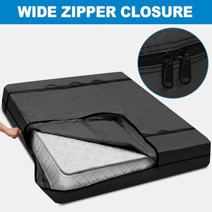 Coprimaterasso Impermeabile Riutilizzabile Extra Spesso con Logo Personalizzato, Borsa Verde Resistente per Trasloco con 8 Maniglie - Product Image 1