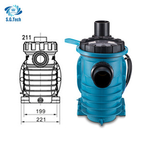 Bomba de Piscina Eléctrica de 2HP, 220V, Circulador de Agua con Filtro, <span class=keywords><strong>para</strong></span> <span class=keywords><strong>Piscinas</strong></span> Elevadas, Suministro Directo de Fábrica Water Crown - Product Image 6