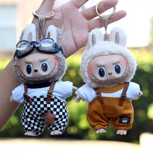 Labubu Doll Clothes 17cm Macaron Style Suspender Outfit For Vinyl Dolls <b>Generation</b> 1 3 Fashion Toy Apparel - Product Image 2
