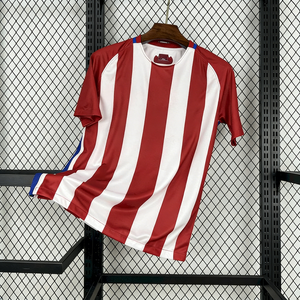 เสื้อฟุตบอลโพลีเอสเตอร์สำหรับฤดูร้อน 1.1 ขายส่งจากโรงงาน ชุดเรโทรเหย้าแอตเลติโก มาดริด 2016/17 แบบสั่งทำ - Product Image 3