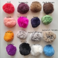 Balle en peluche de lapin Pom Pom Couleur personnalisée pour la décoration