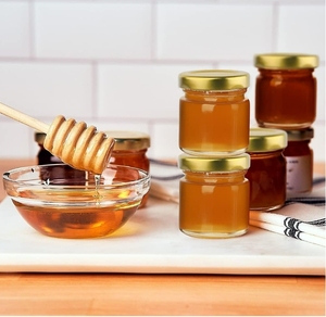 Venta al por mayor 50ml pequeños frascos de vidrio con tapas para miel mermelada jalea vela artesanía especias fiesta favores - Product Image 4