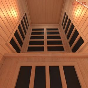 Sauna Moderna para el Hogar en Oferta, Capacidad para 1 Persona, con Madera Sólida de Pino Finlandés, Calentador de Carbono, Sauna Infrarroja en Venta - Product Image 5
