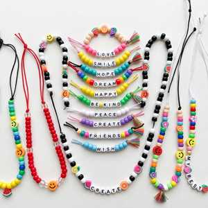 Kit de Cuentas de Letras Coloridas y Dijes de Arcilla Polimérica Multi-Grid al por Mayor para Niños, Set de Caja para Hacer Pulseras y Collares DIY - Product Image 2