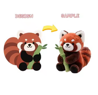 Porte-clés design en peluche douce personnalisé d'usine OEM animaux simulés jouets support