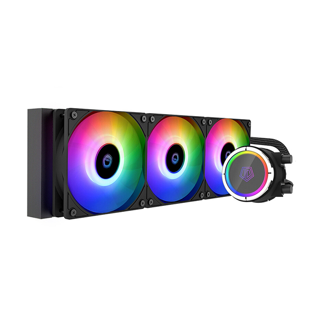 ID-COOLING ZOOMFLOW 360X ARGB CPU Water Cooler RGB AIO Cooler 360mm CPU Liquid Cooler 3X120mm RGB Fan Support Intel AM4 CPU