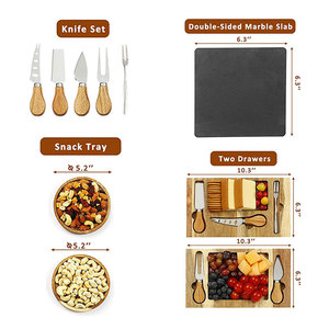 Planche à découper en <span class=keywords><strong>ardoise</strong></span> de fromage, simple, pour la <span class=keywords><strong>cuisine</strong></span>, avec couteau, vente en gros - Product Image 3