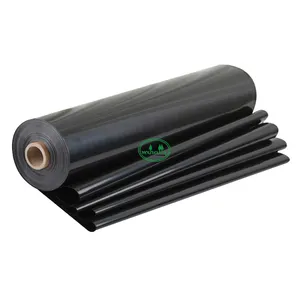 100% Virgin Material Building Material HDPE Smooth Black Film Geomembrane For Fish Pond